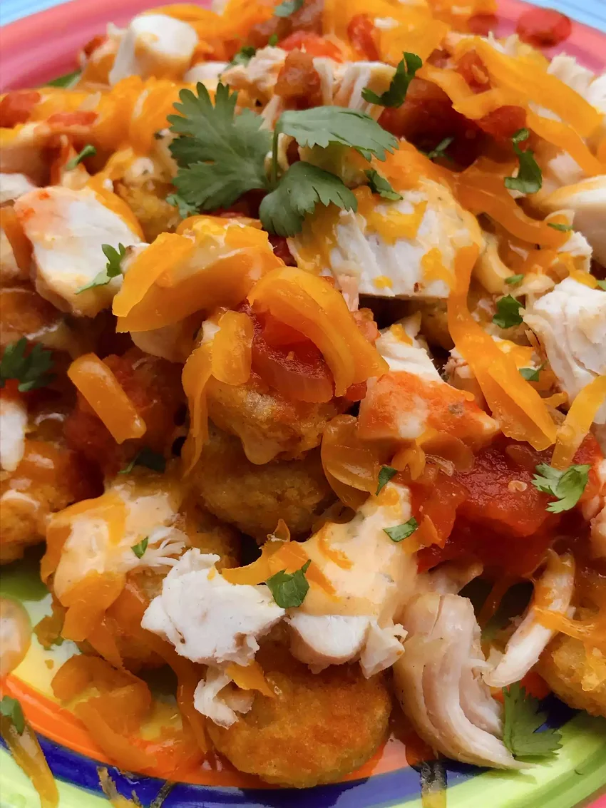 44 Hot Weather Air Fryer Recipes for Easy Summer Cooking Air Fryer Buffalo Chicken Totchos