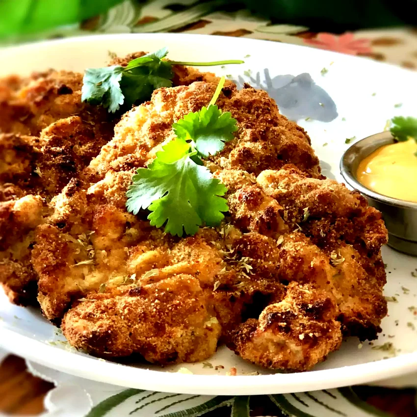 Air Fryer Chicken Thigh Schnitzel