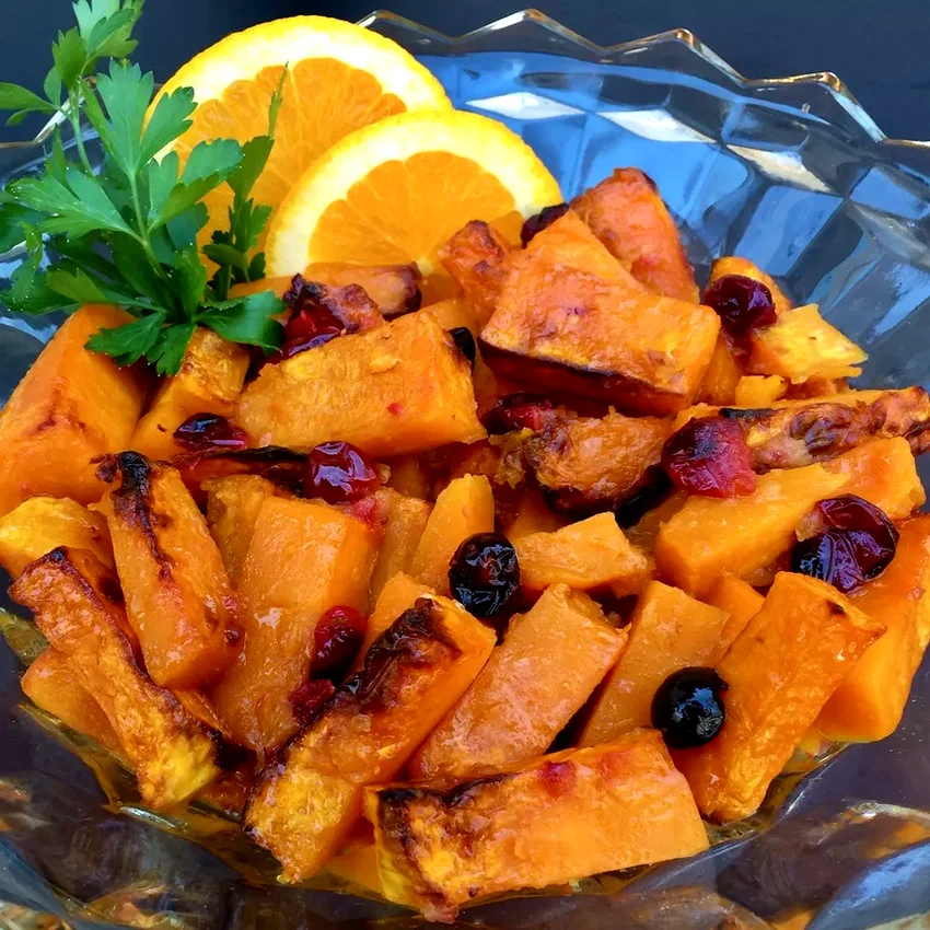 26 Creative Ways to Cook with Fresh Cranberries Air Fryer Orange-Cranberry Butternut Squash with Ginger