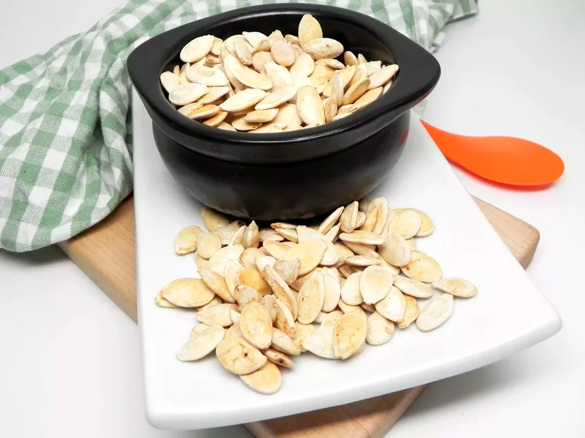 Air Fryer Salt and Vinegar Pumpkin Seeds