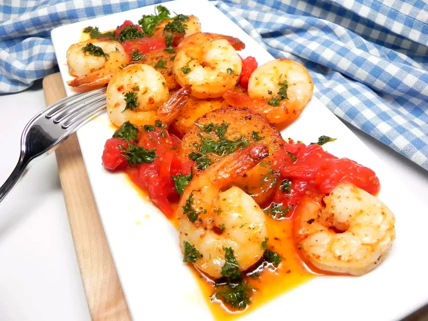 15 Delicious Air Fryer Shrimp Dishes Made in Under 60 Minutes Air Fryer Shrimp and Polenta