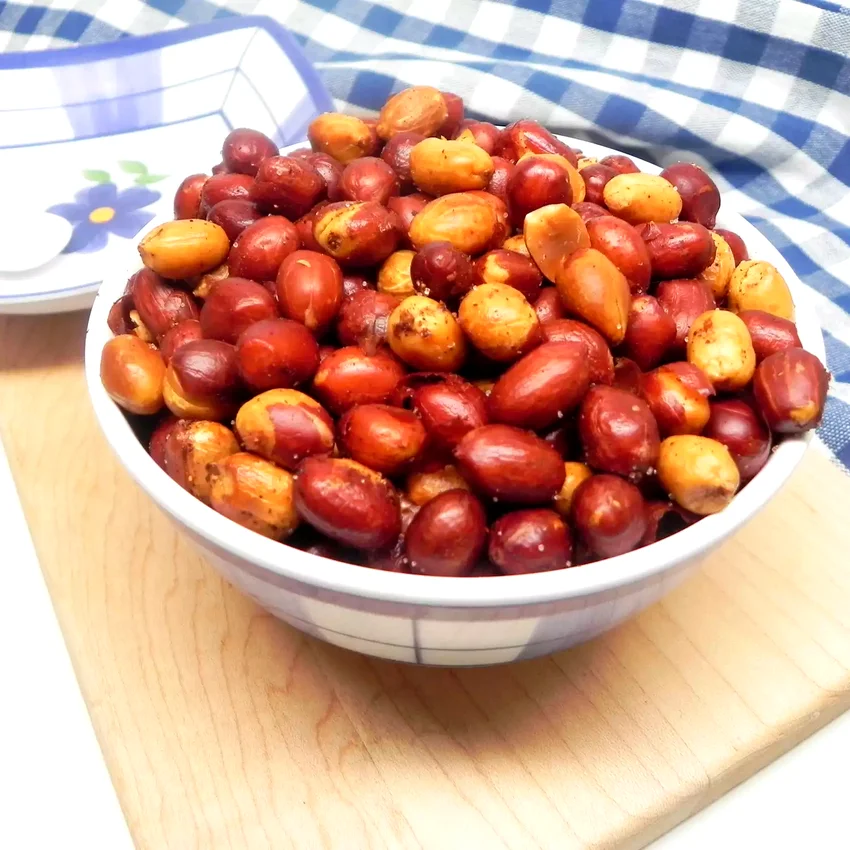 Air Fryer Spicy Roasted Peanuts