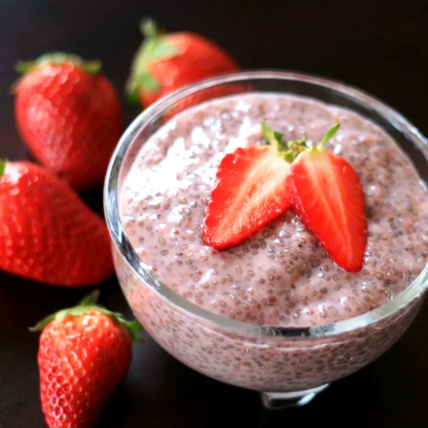 10 Simple Healthy Chia Pudding Recipes for Sweet Treats Almond Strawberry Chia Seed Pudding