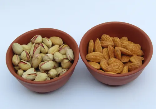 Almonds and Pistachios