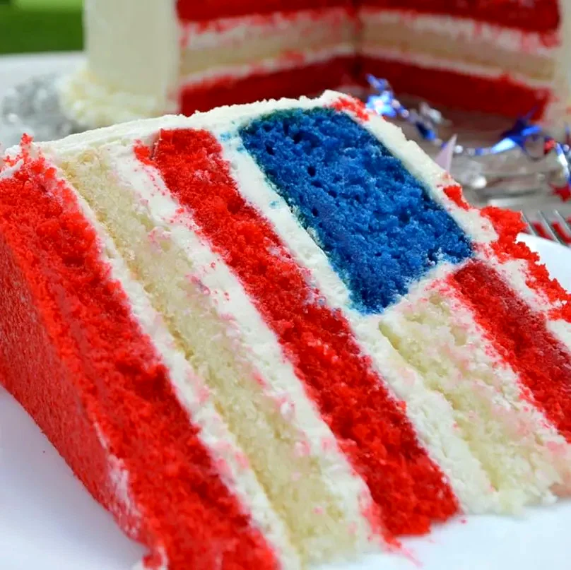 32 Amazing Desserts Using White Cake Mix for Easy Baking American Flag Cake