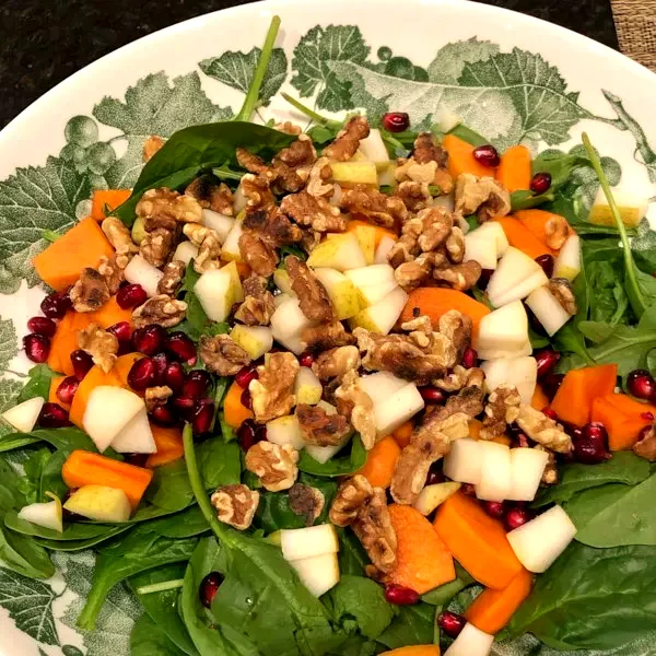 Arugula Persimmon Pear Salad