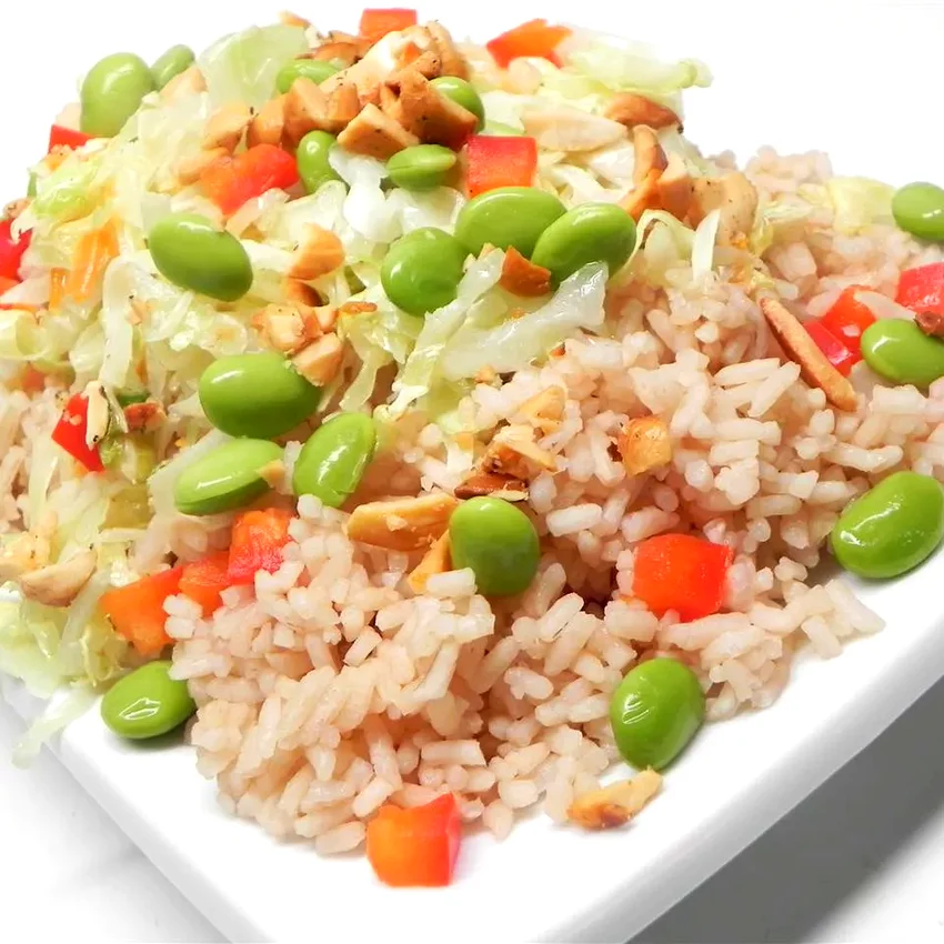 Asian Cabbage and Tea Rice