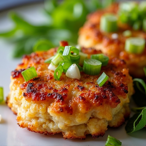 Asian-Inspired Ginger-Scallion Crab Cakes