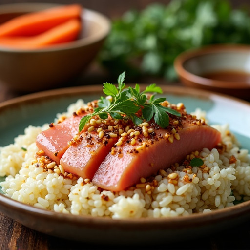 Asian-Inspired Sesame Ginger Tuna Creation