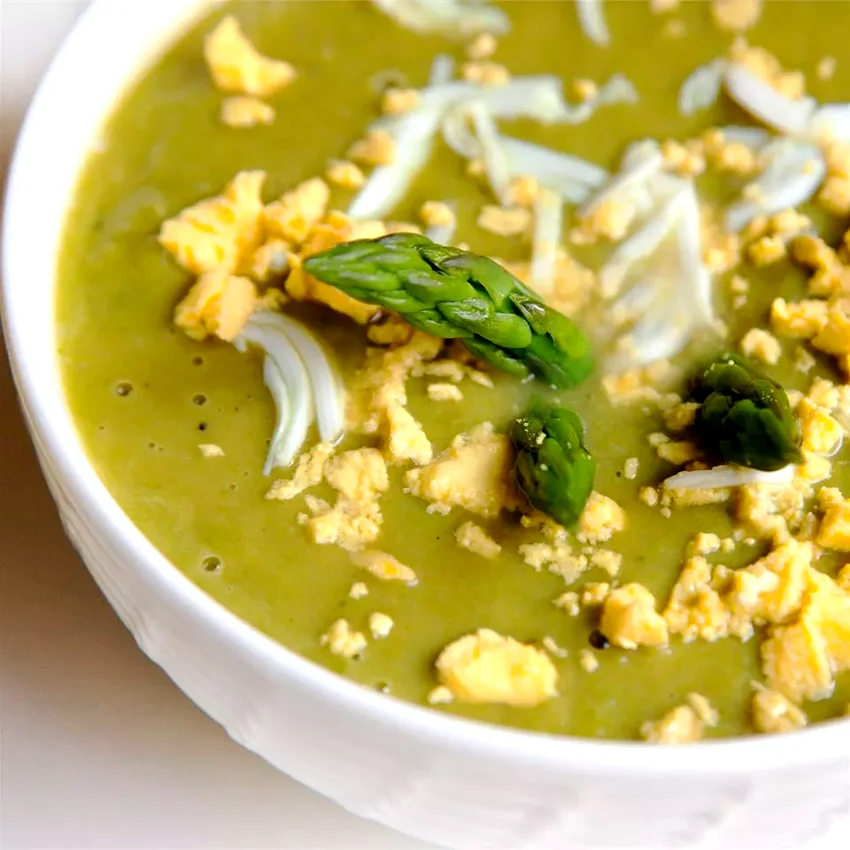 Asparagus, Lemon, and Mint Soup