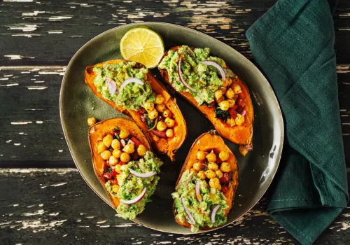 Avocado Stuffed Sweet Potato