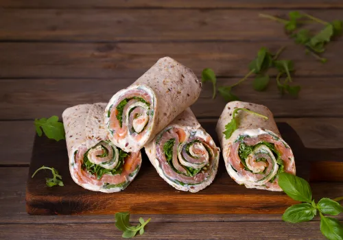 Avocado and Cream Cheese Wrap