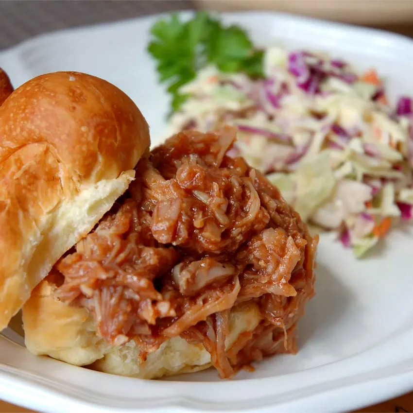 18 Affordable Slow Cooker Dinners for Busy Weeknights BBQ Pork for Sandwiches