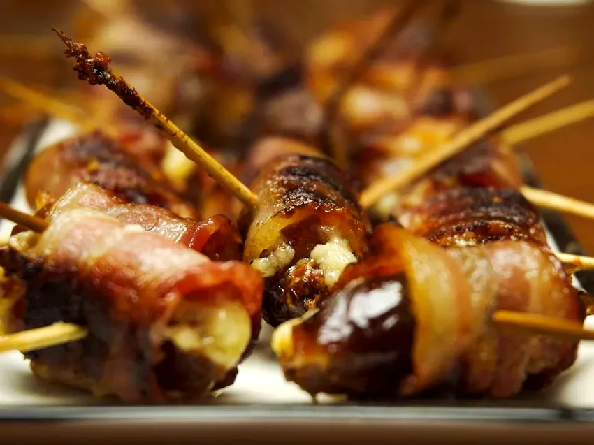 Top 30 Thanksgiving Appetizer Recipes for Holiday Feasts Bacon-Wrapped Dates