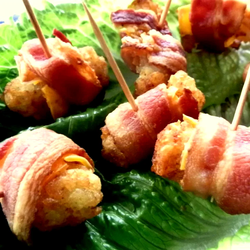 Bacon Wrapped Tater Tots