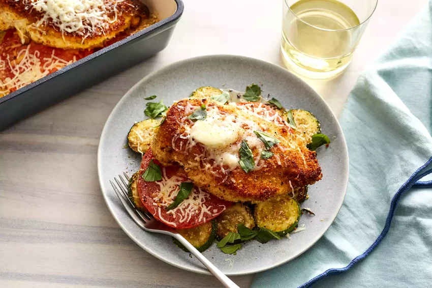 Baked Chicken And Zucchini