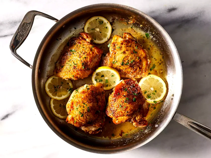Top 49 Bright Lemon Recipes From Dinner to Sweet Desserts Baked Lemon Butter Chicken Thighs