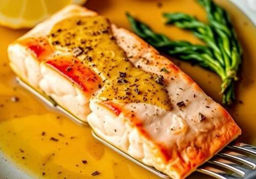 Baked Salmon with Garlic Butter