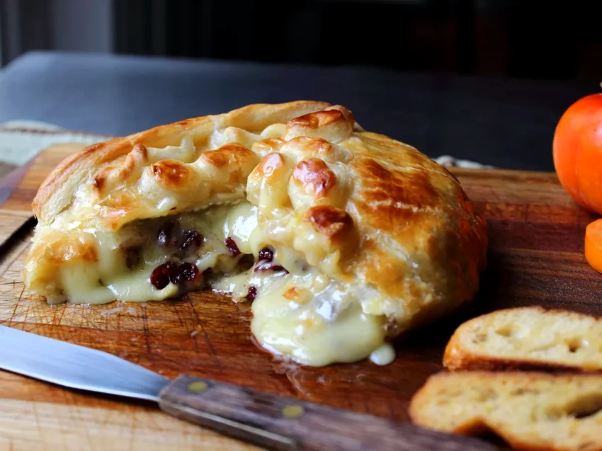 Top 30 Thanksgiving Appetizer Recipes for Holiday Feasts Baked Stuffed Brie with Cranberries and Walnuts