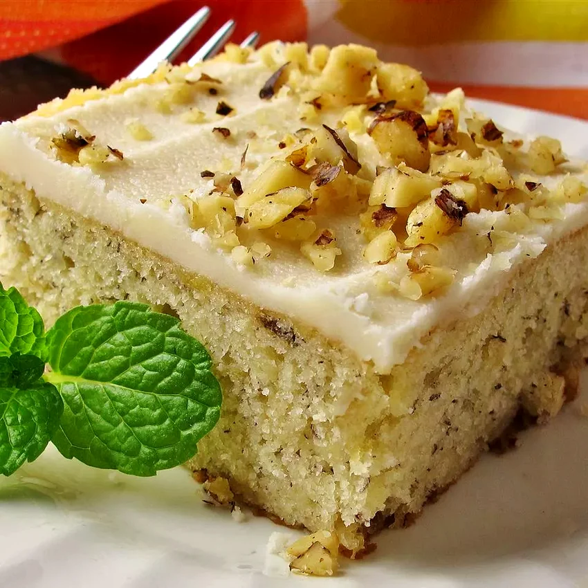 22 Incredibly Rich Buttery Dessert Recipes Banana Bread Bars with Brown Butter Frosting
