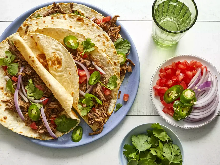 41 Champion Recipes For Your Game Day Taco Station Barbacoa-Style Shredded Beef