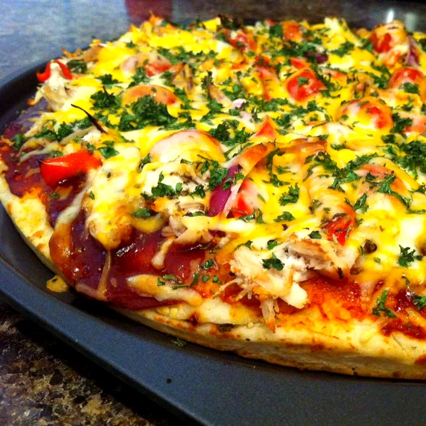 Barbeque Chicken Grilled Pizza
