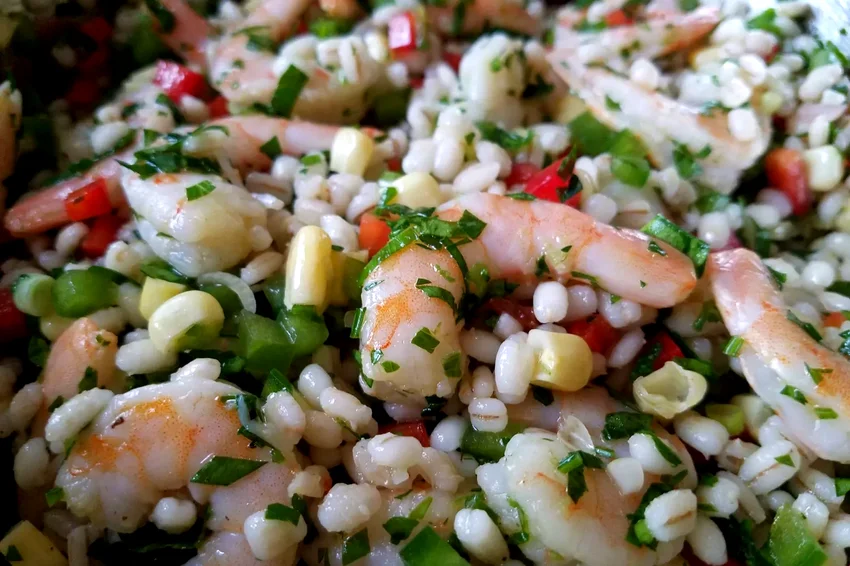 Barley, Shrimp, and Corn Salad