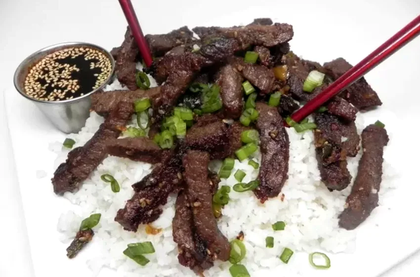 25 Simple Beef Rice Dishes for Quick Weeknight Meals Beef Bulgogi with Dipping Sauce