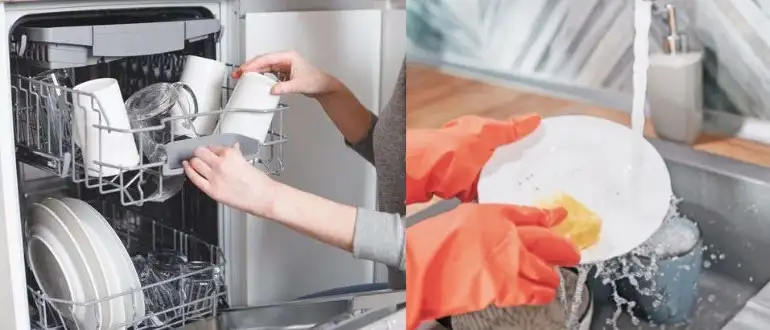 Benefits of using the dishwasher despite washing it by hand 