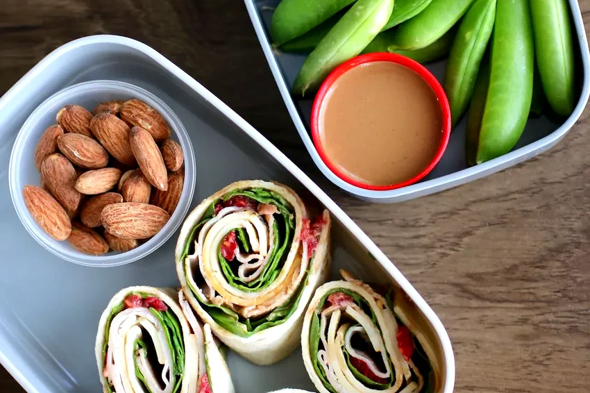 Bento Box Turkey Roll-Ups with Caprese Salad