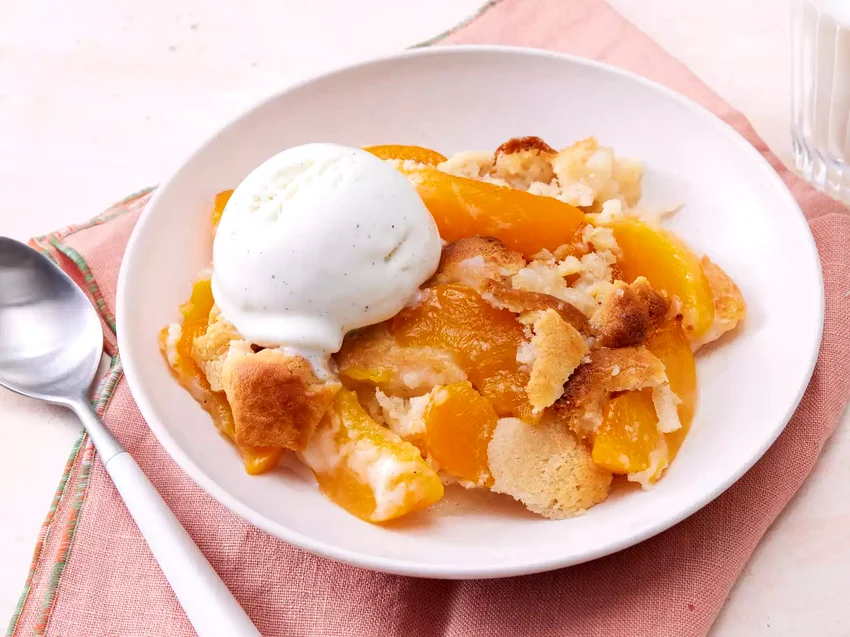 Bisquick Peach Cobbler
