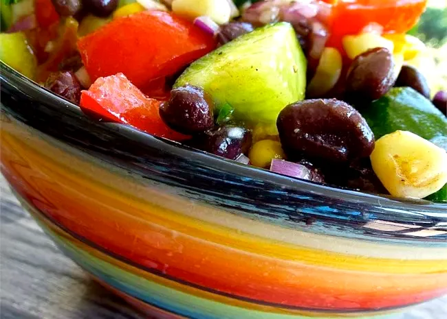 Black Bean and Cucumber Salad