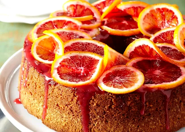 Blood Orange Yogurt Olive Oil Cake