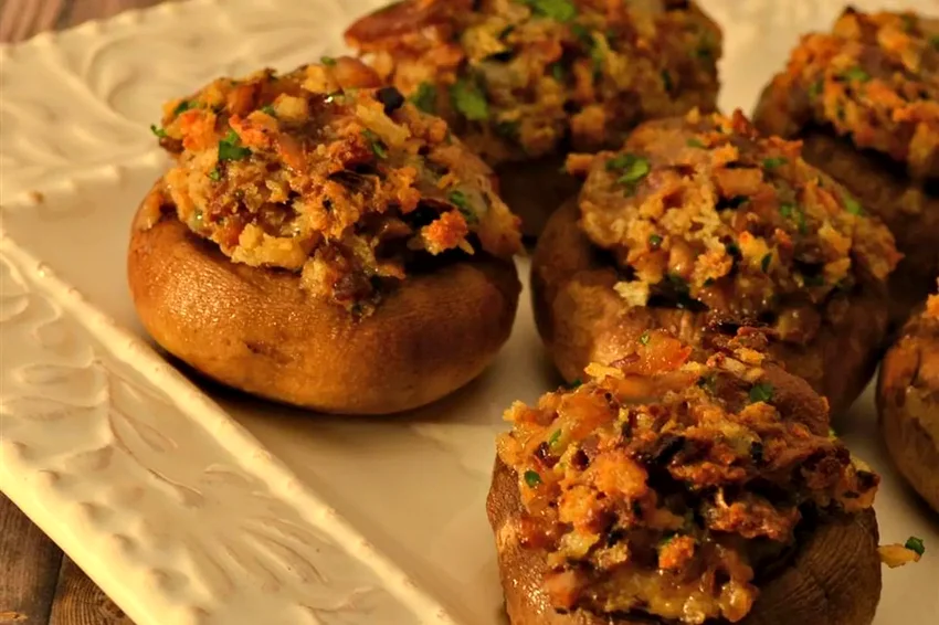 30 Graduation Party Foods That Make Celebrating Easy Blue Bacon Stuffed Mushrooms