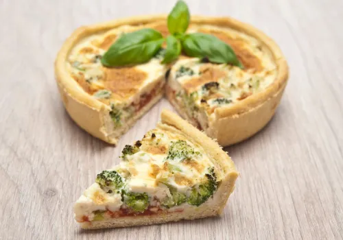 Blue Cheese and Walnut Quiche