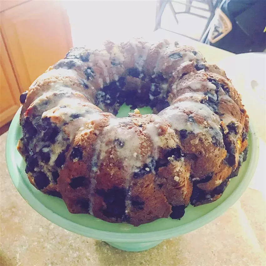 Blueberry Cream Cheese Pound Cake II