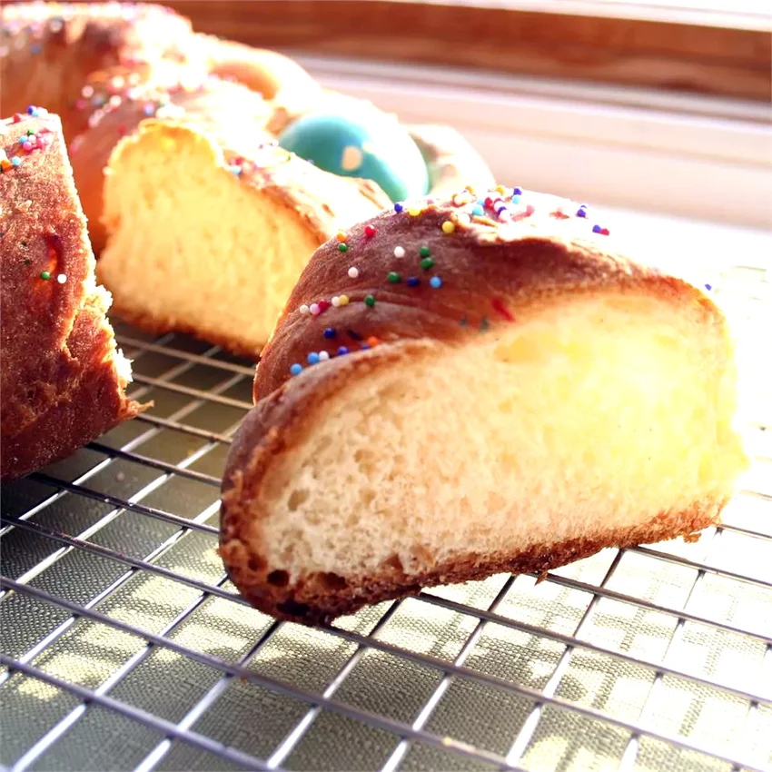Braided Easter Egg Bread