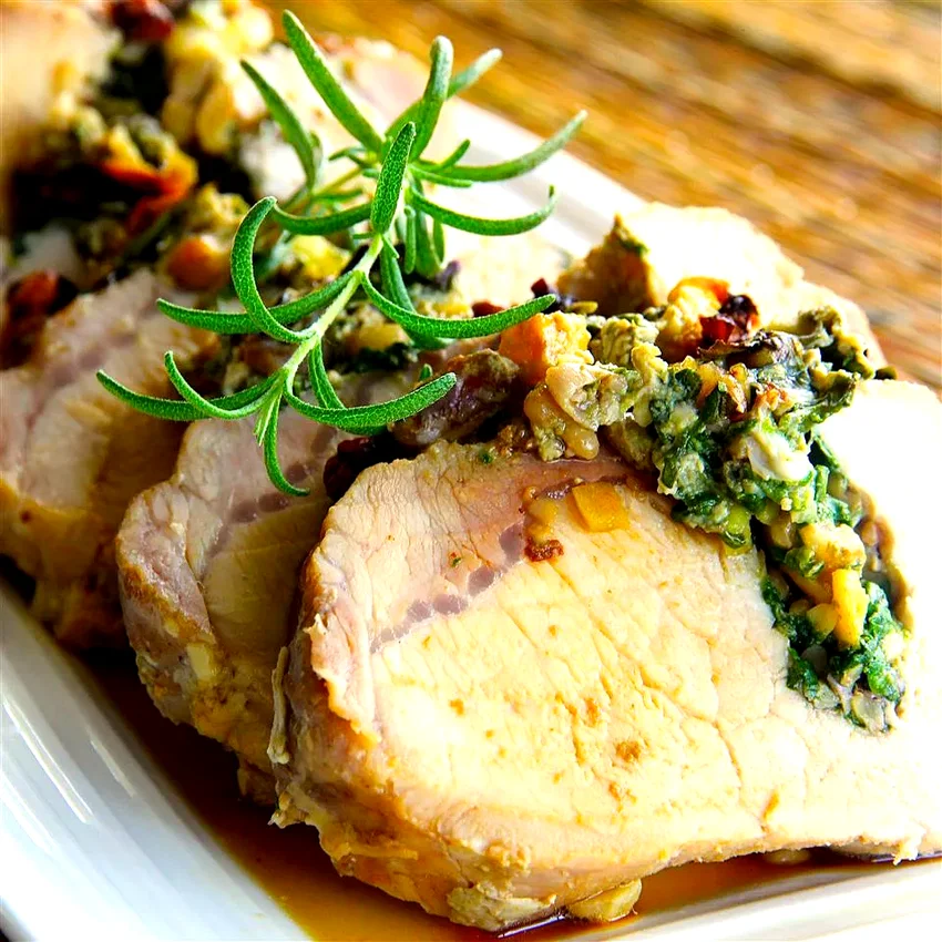 25 Hearty Main Course Recipes Featuring Sweet Apples Brined and Stuffed Pork Loin Roast