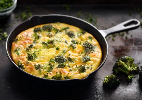 Broccoli Cheddar Quiche