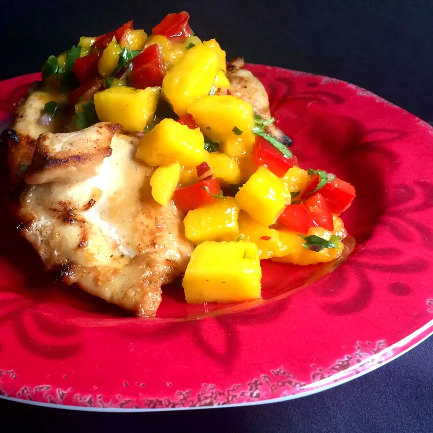 12 Amazing Mango Chicken Recipes for Every Occasion Broiled Chicken Thighs with Mango Salsa