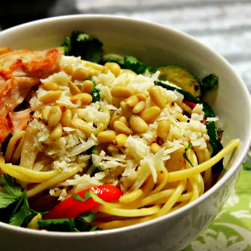15 Amazing Pasta Sauces Beyond Traditional Marinara Browned Butter and Mizithra Cheese Pasta with Chicken, Spinach and Herbs
