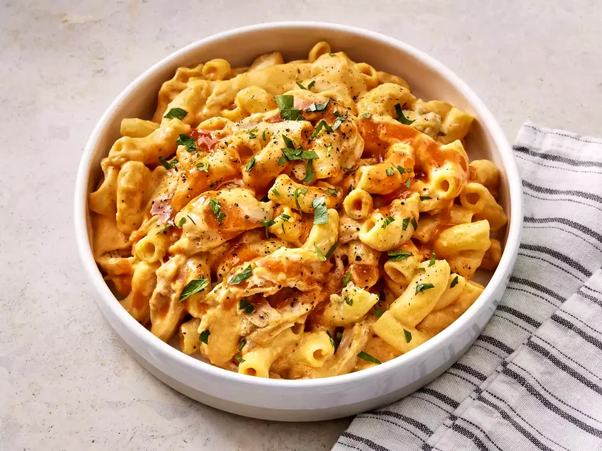 33 Comfort Pasta Dishes Loaded with Melted Cheese Buffalo Chicken Mac and Cheese