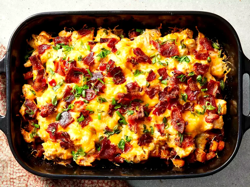 24 Chicken & Potato Dishes That Never Get Old Buffalo Chicken and Roasted Potato Casserole