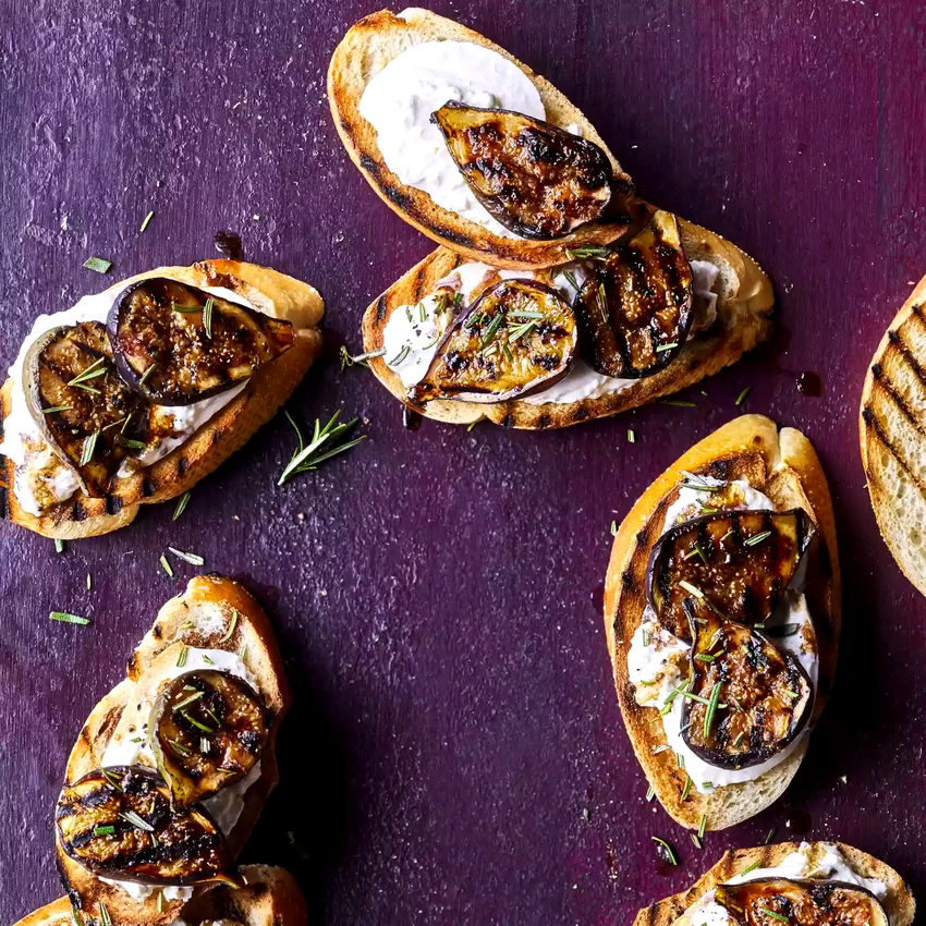 Burrata Bruschetta with Figs