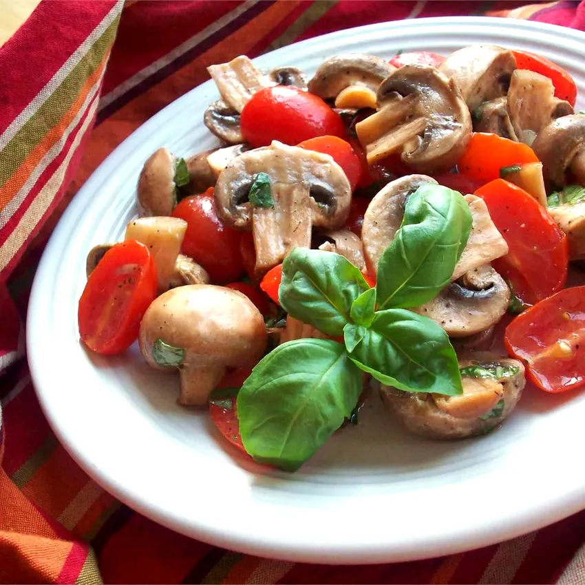 Byrdhouse Marinated Tomatoes and Mushrooms