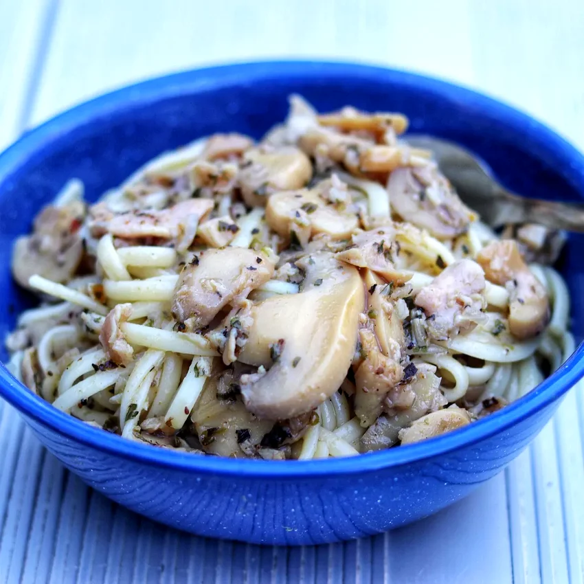 30 Simple Campfire Meals That Make Outdoor Cooking Easy Camping Pasta with Clam Sauce