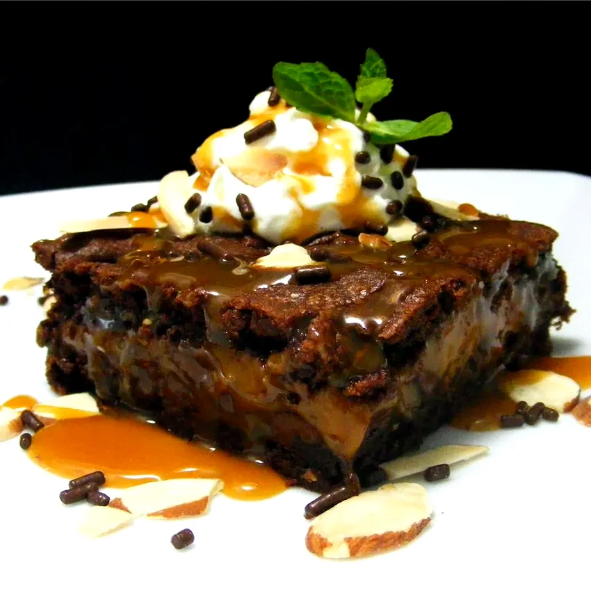 15 Simple and Delicious Desserts Using Boxed Cake Mix Caramel Brownies III