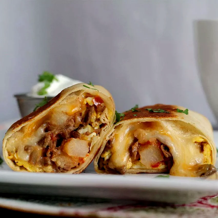 Carne Asada Breakfast Burrito