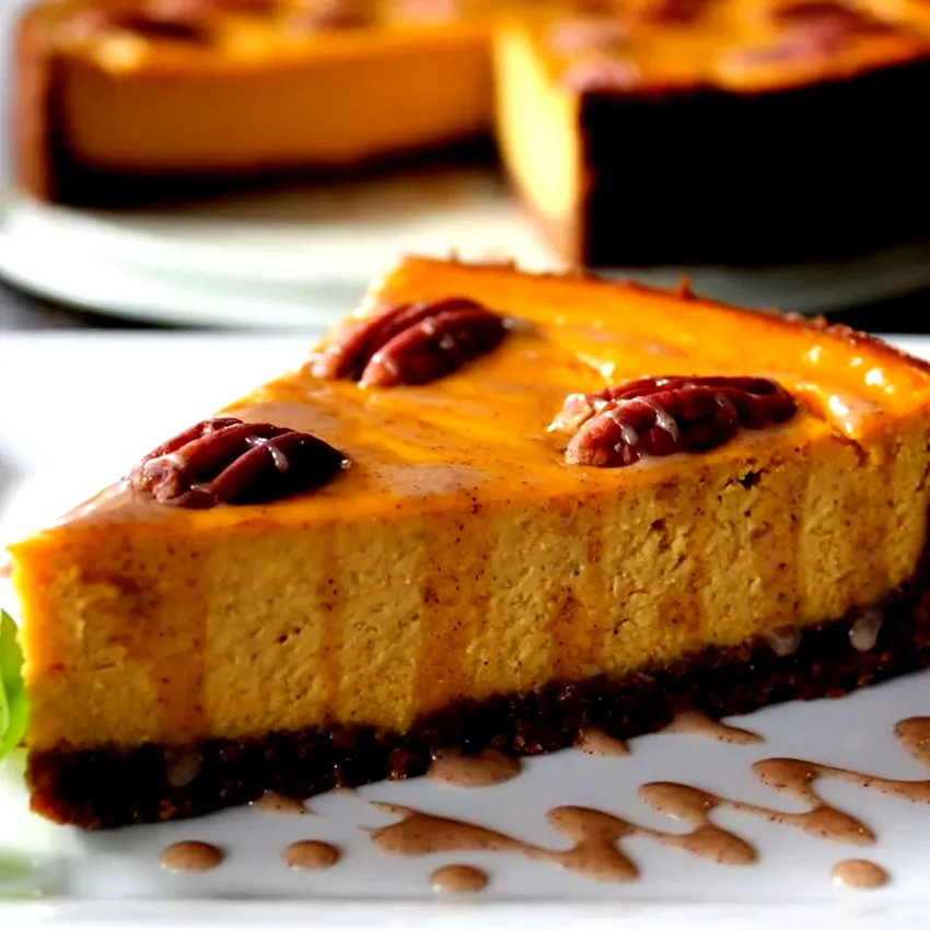 13 Creative Carrot Dessert Ideas Perfect for Easter Carrot Cheesecake with Crumb Crust