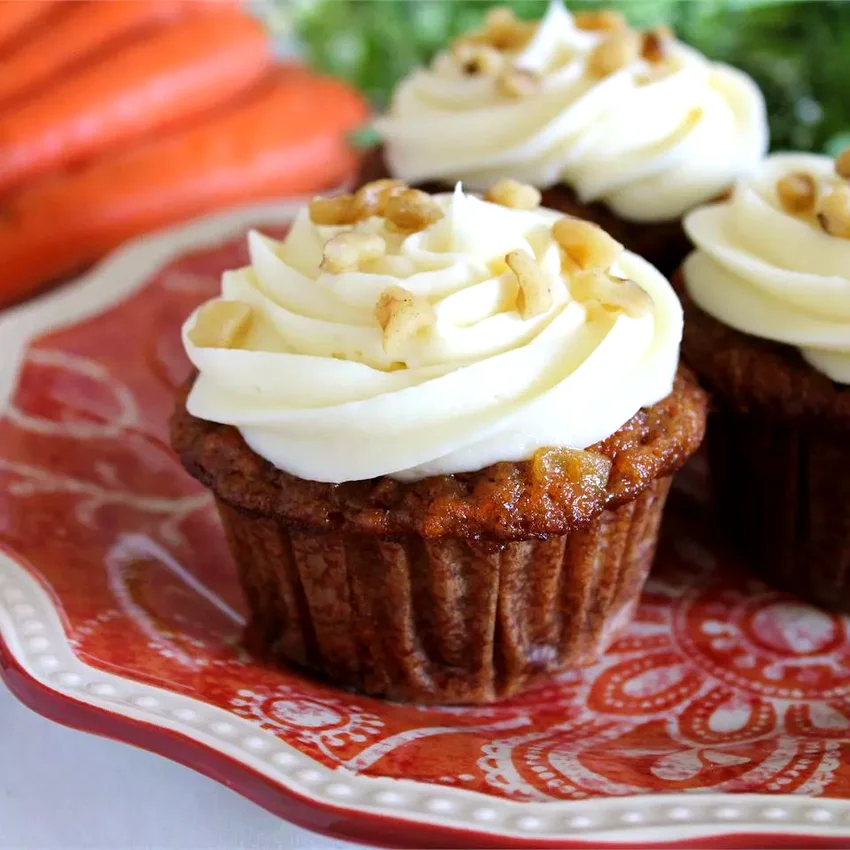13 Creative Carrot Dessert Ideas Perfect for Easter Carrot Cupcakes with White Chocolate Cream Cheese Icing